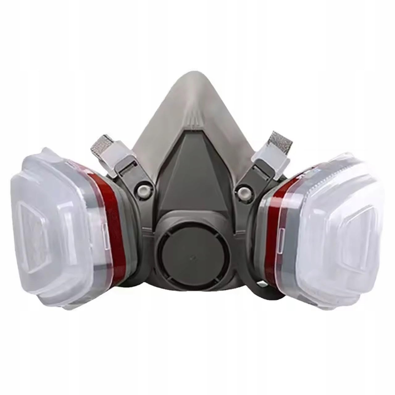 Set Maschera Protettiva 6200 7 in 1 – Semimaschera in Silicone con Filtri Antipolvere e Antivapori | Per Verniciatura, Chimica, Industria | DPI Respiratorio