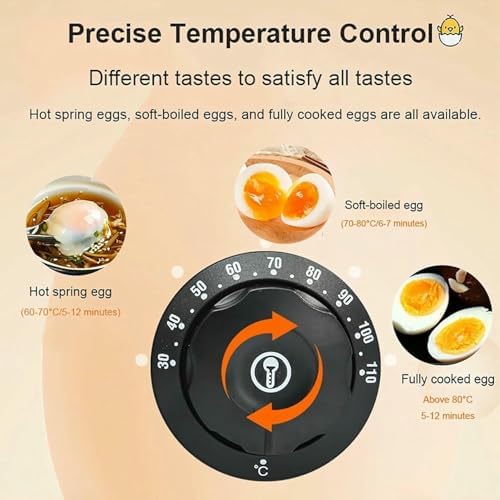 Commercial Hot Spring Egg Cooker 2600W 60 Egg Capacity for Soft Semi Boiled and Hard Boiled Eggs