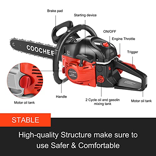 62CC 20-Inch Gas Chainsaw