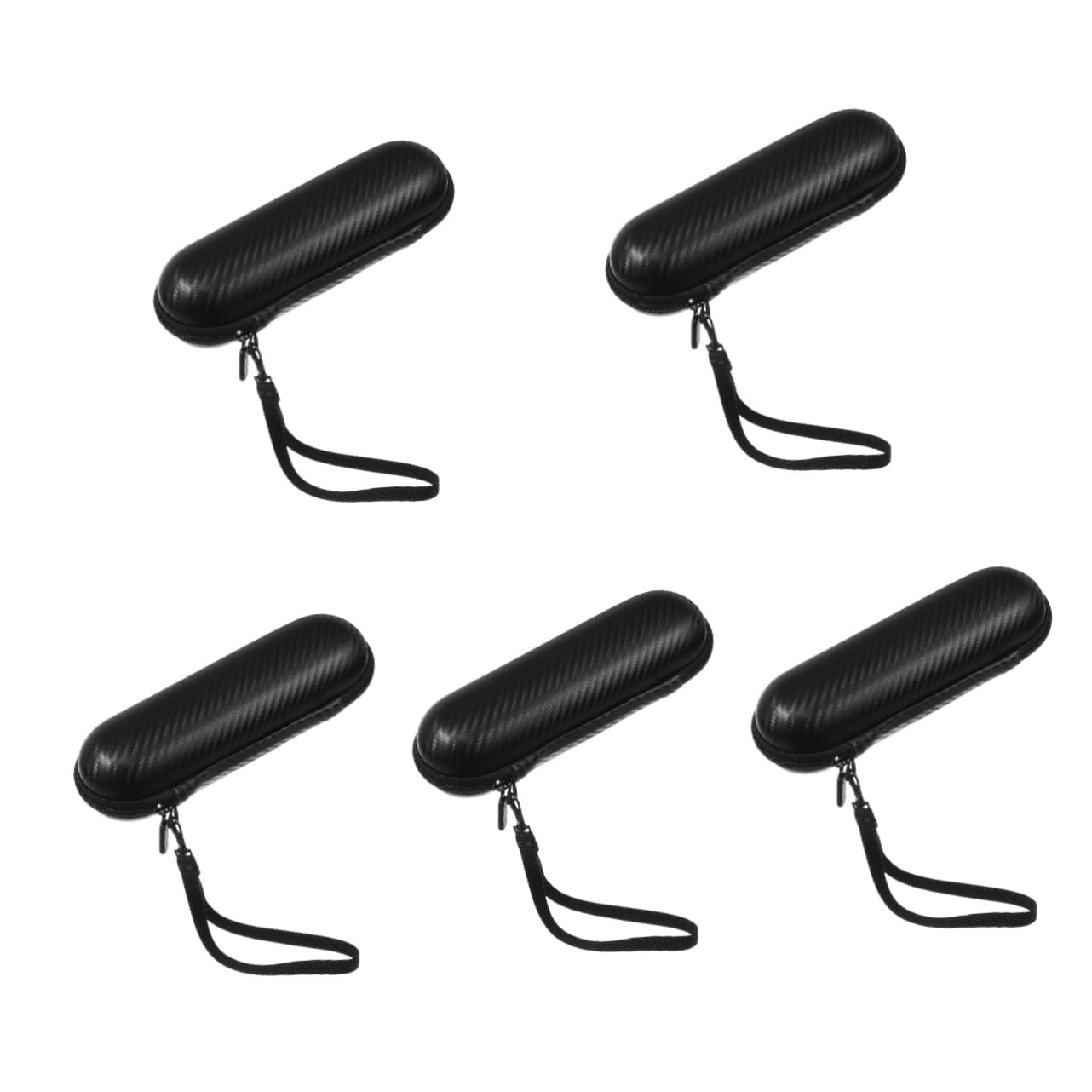 minkissy 5 Pz scatola portaspazzolini portatile portatili portatorta per trasporto astuccio spazzolino Elettrico borse per denti elettrici custodia porta spazzolino da viaggio eva Black