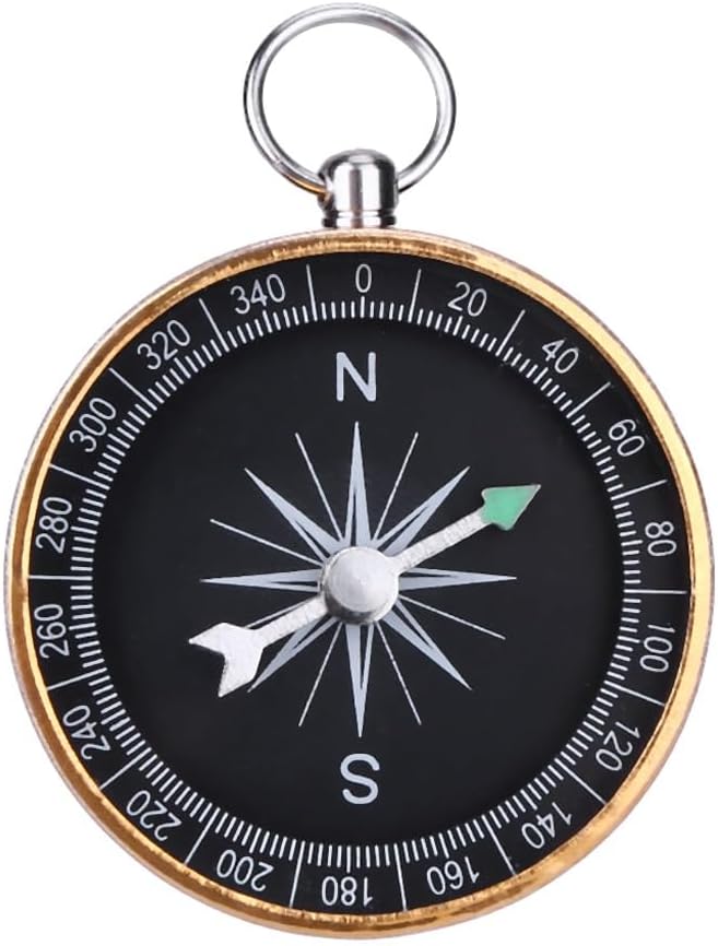 NRWDTYH コンパスアルミ合金コンパス実用的な方向コンパスハイキングキャンプ用品