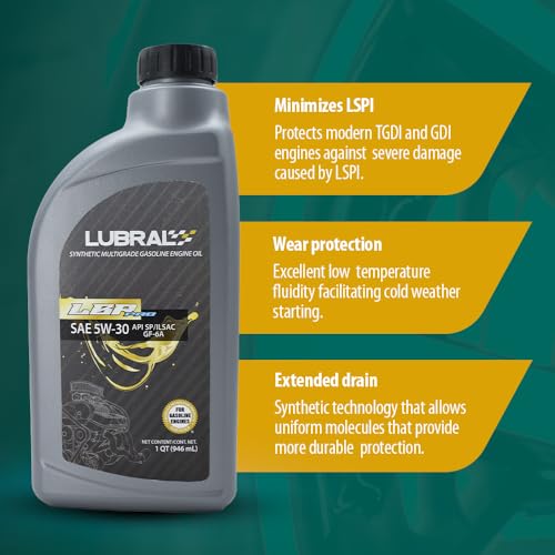 Aceite para motor 5W-30 Lubral 1 qt miniatura 3