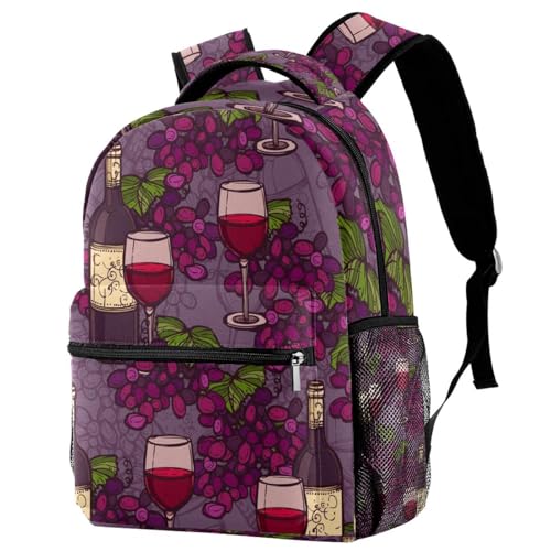 Sac à dos d'école et voyage pour ado fille garçon grand compartiment violet