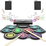 【 Leistungsstarke Stereoanlag 】 : Dank der integrierten Stereoanlage mit zwei Lautsprechern haben Sie die Freiheit, einen leistungsstarken Klang zu genießen. Darüber hinaus verfügt es über eine 3,5-mm-Audioausgangsbuchse zum Anschließen von Kopfhörern oder externen Lautsprechern und eine 3,5-mm-Audioeingangsbuchse zum Anschließen von MP3s / Smartphones / Tablets zur Musikwiedergabe.Sie können sogar die MIDI-Funktion zum Anschließen an Ihren Computer verwenden, um Schlagzeugspiele zu spielen!