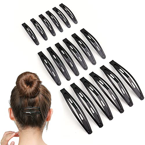 Confezione da 12 fermagli per capelli grandi, a forma di fiore, per capelli sottili, quadrati, opachi, resistenti, per capelli spessi, 3 stili, da donna, colore rosa