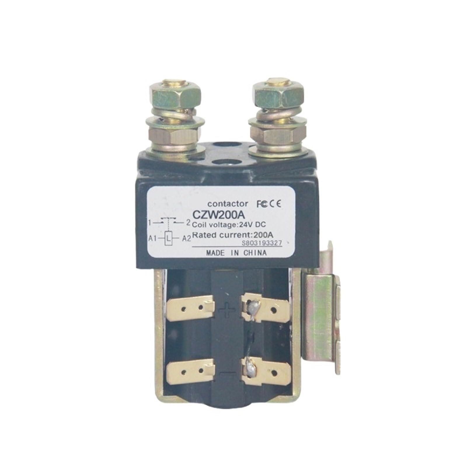 RCGKNNMUZ ZJW200A Magnetic DC Contactor SW200A is Suitable for Battery Cars Elevators forklifts and Construction machineryNO