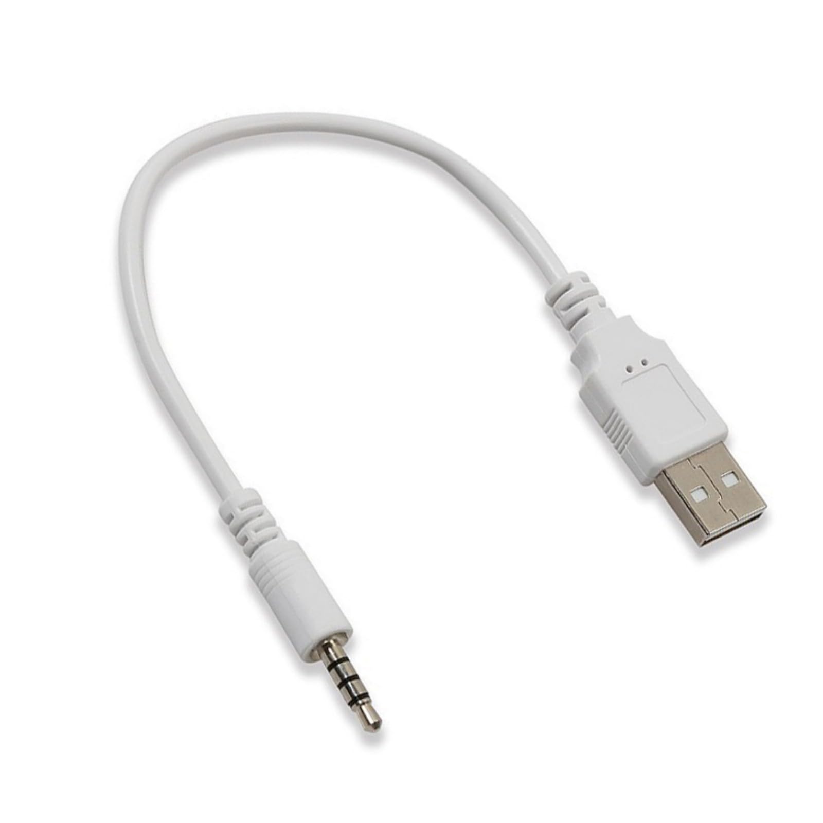 Oxxggkao PVC USB to 3.5mm Auditory Adapter Cord Supports Charging and Clear Sound Output Durability 20cm USB to Headphone Cable
