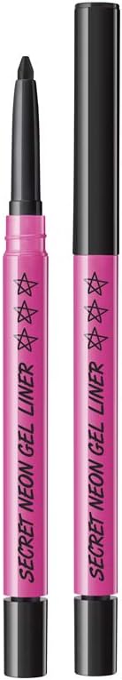 CELEBEAU - Secret Neon Gel Liner - Blacklight Activated - Self-Sharpening Cap Always Ready to Use - Black - 1 Eyeliner