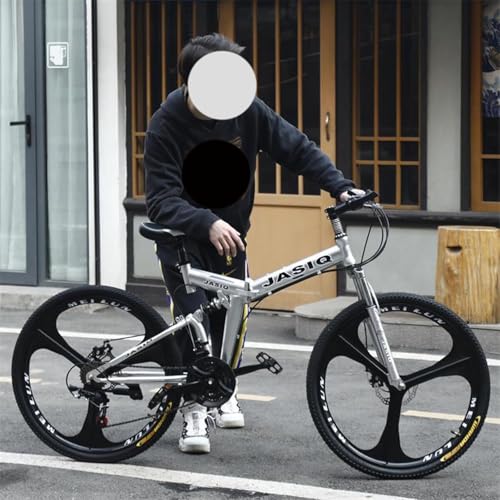 Klappbares Mountainbike 24 Zoll 26 Zoll Erwachsener Studentengeschwindigkeitsfahrrad Stoßdämpfer Mountainbike Radfahren Fahrrad,F,24 Zoll – Bild 8