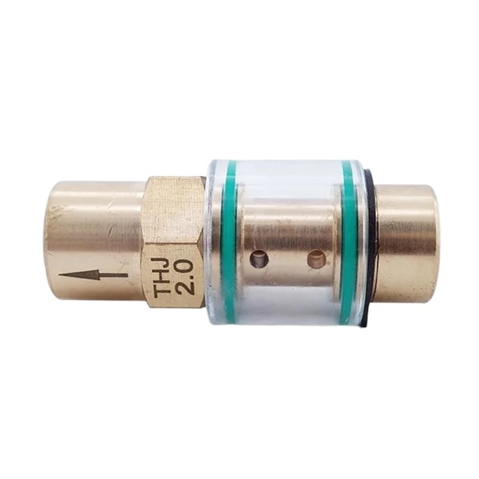 Owytmabq One Color Screw Air Compressor Oil Return Check Valve 15Bar Hexagonal Pipe 1/8 1/4 Orifice 2.0Mm Transparent Visual