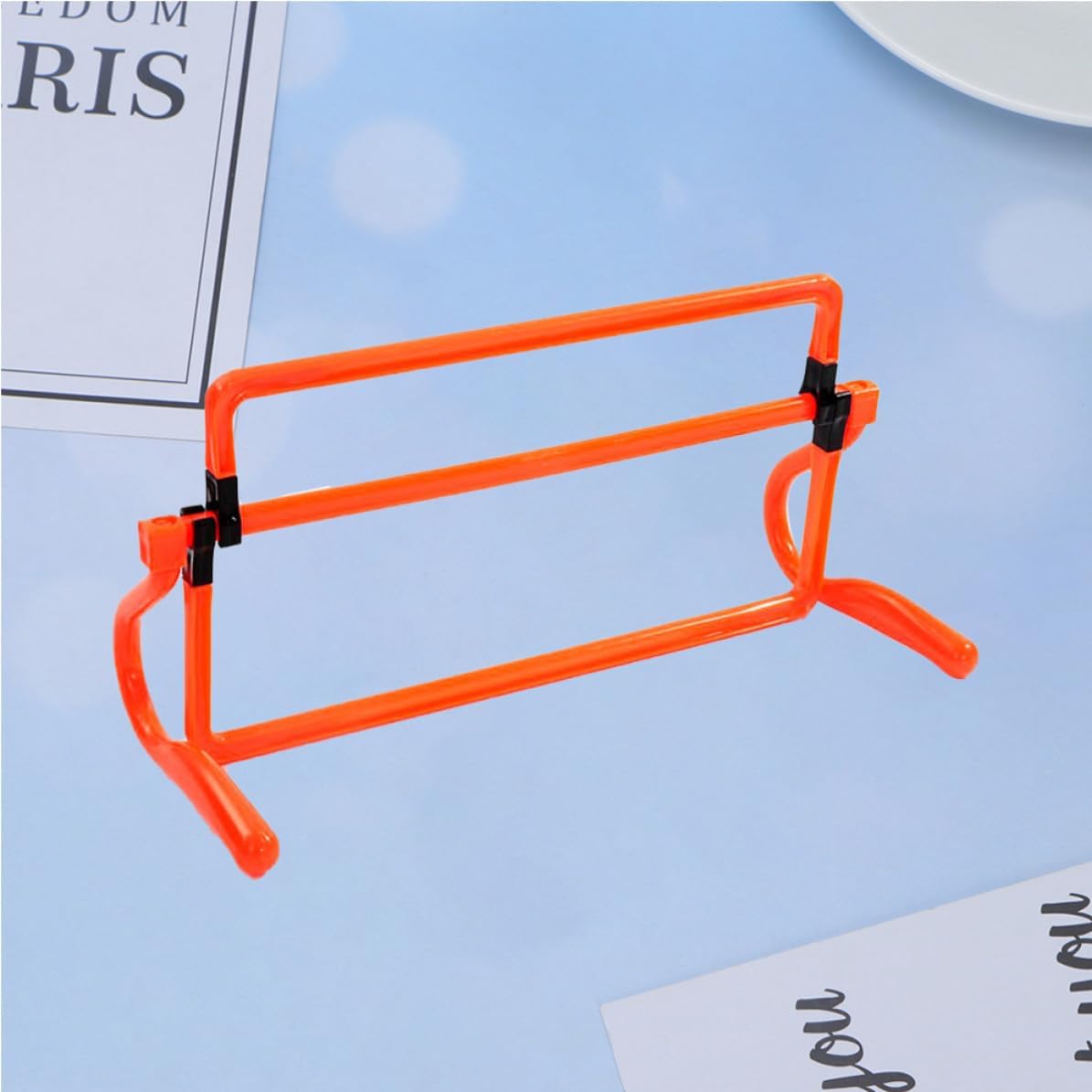 Didiseaon Orange Soccer Party Decorations Featuring Adjustable Training Hurdles for Football Drill Equipment, for Fast Feet Training and Jumping Exercises with Sturdy Pp Material, Soccer