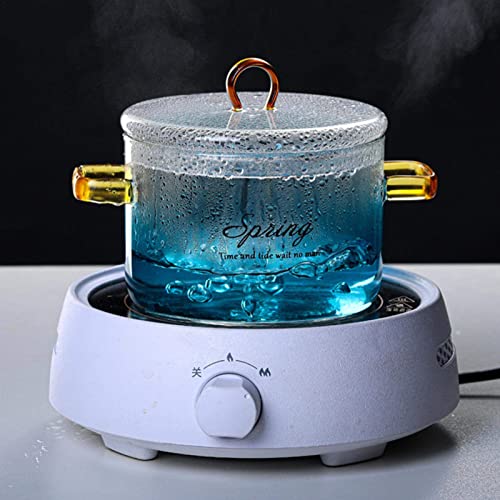 Hegrarl Glass Saucepan With Cover, 900Ml Heat-Resistant Glass Stovetop Pot And Pan With Lid, The Best Handmade Glass Cookware Set Cooktop Safe For Pasta Noodle, Soup, Milk, Baby Food #TOP6