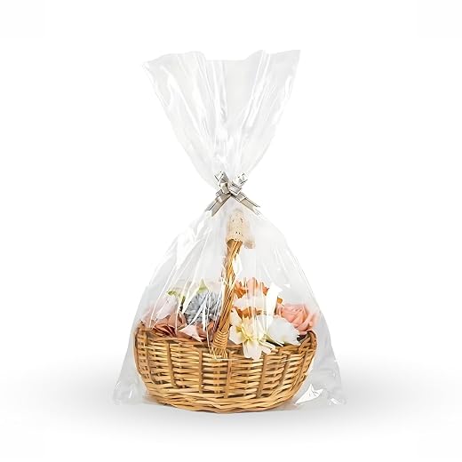 Saco Celofane Para Presente Transparente 30x45cm Kit 50 Unid