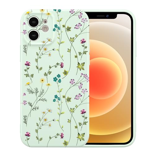 Coque iPhone 11 antichoc avec motif fleurs et protection souple TPU