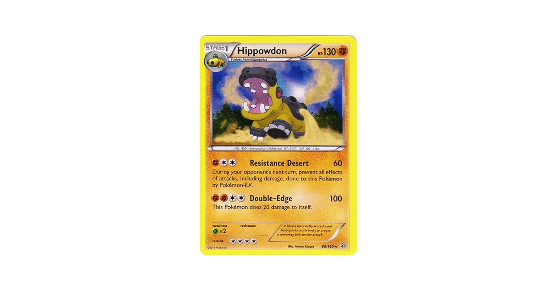 ペポの88 Amazon.com: Pokemon - Hippowdon (88/160) - XY Primal Clash