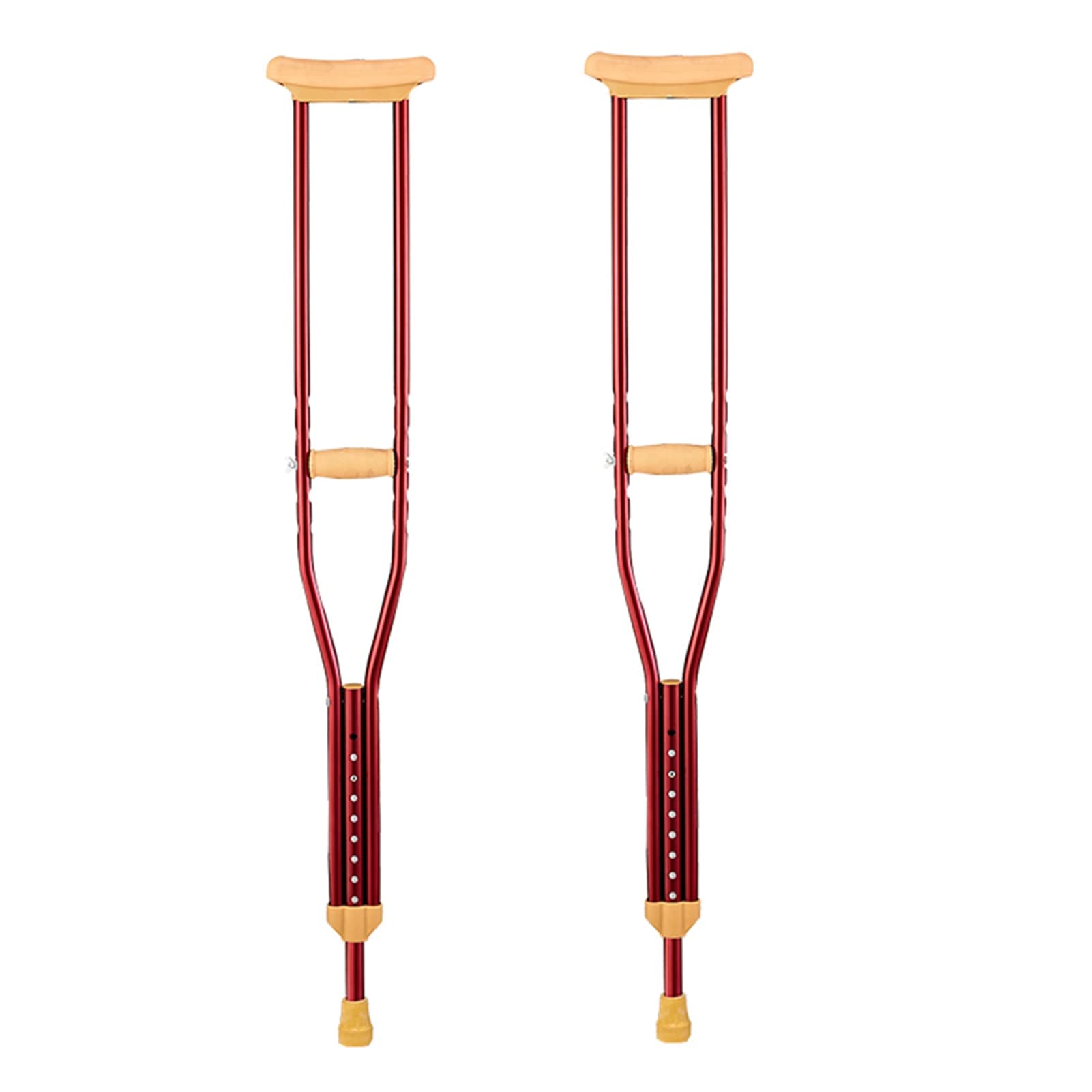 Muletas Axilares Adultos, Muletas Ortopédicas con Almohadilla y Axilares Empuñadura, Muletas para Caminar, Altura Adecuada 150-175cm, 1 Par