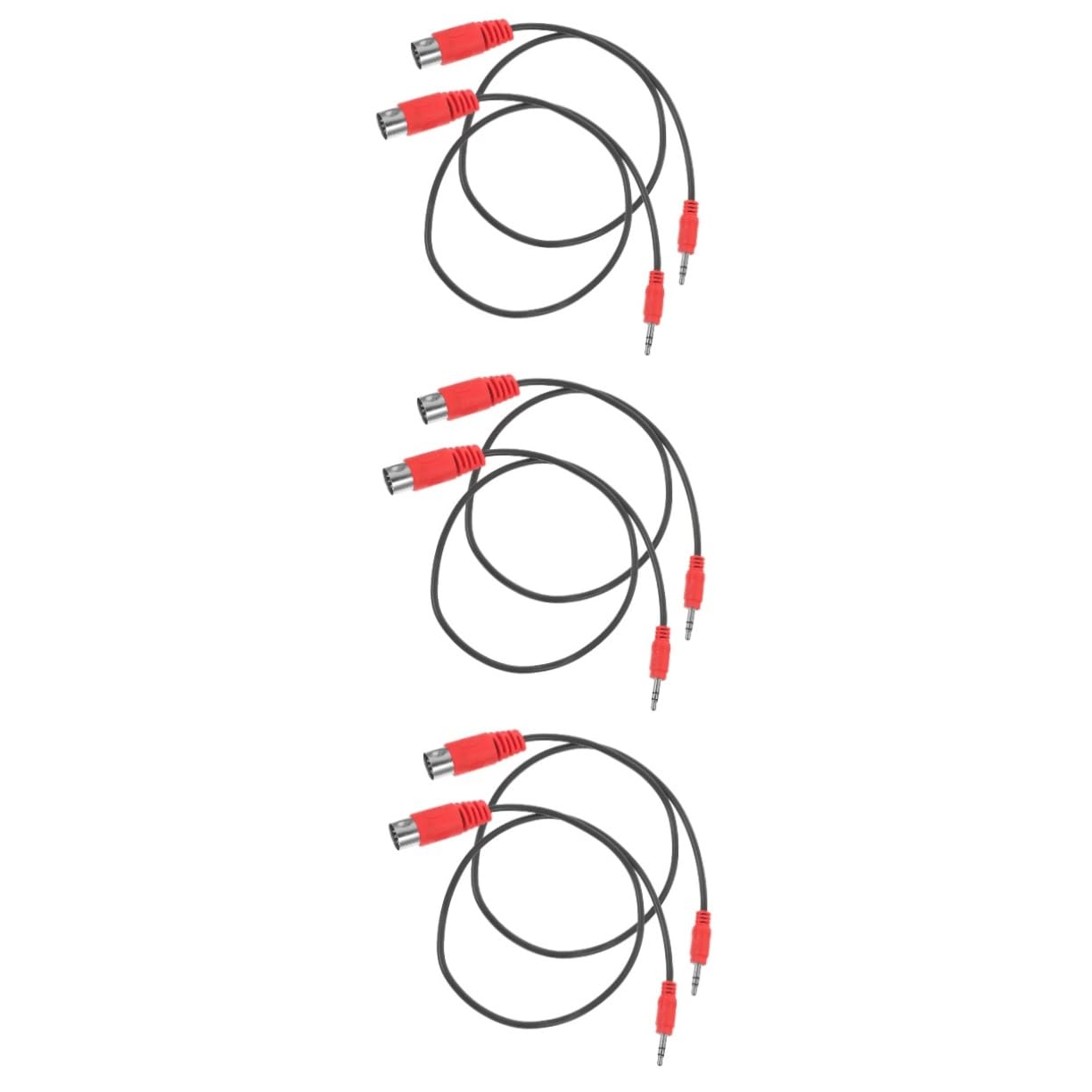 ibasenice 6pezzi Cavo Adattatore Audio Pin Midi Design Angolare Compatibile Con Chitarra Elettrica e Dispositivi Audio Trasmissione Chiara e Stabile