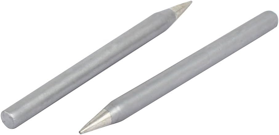 Aexit 100W Solid Parts & Accessories Round Shank Pointed Bit Solder Soldering Iron Tips Tips 10pcs