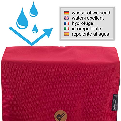 Andersen Shopper Royal XXL Sondermodell Alu klappbar mit Luftreifen Ø 25 cm und 53 Liter Tasche Jante rot – Bild 6