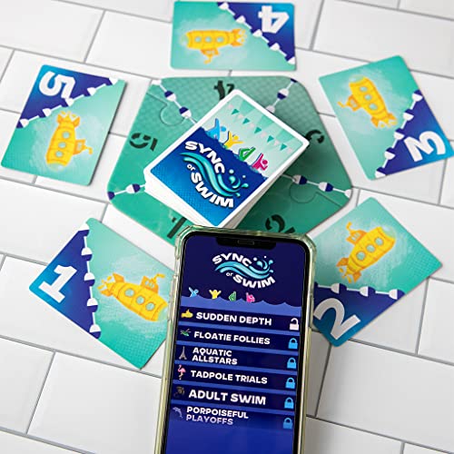 Image of Bezier Games, Sync or Swim - Fast & Fun Strategic Card Game - for 2 to 4 Players, Ages 14+