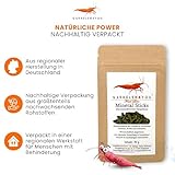 GARNELEN4YOU® Mineral Sticks - mineralienreiches Hauptfutter für Garnelen, Krebse und Schnecken - Premium Garnelenfutter mit erhöhtem Mineralstoffanteil - Made in Germany (30 g)