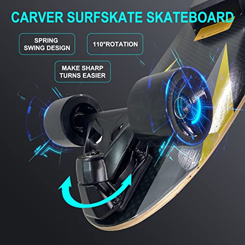 Electric Skateboards, Longboard Cruiser with Remote Control, 700W Dual Motor,Top Speed18 MPH12Miles Range 4 Speeds Adjustment, Electric Skateboards for Adults Beginners Kids Teens Upgraded - Image 5