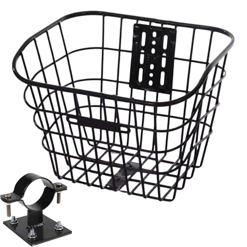 Cesta delantera para bicicleta, alforja grande para manillar, cesta de bicicleta, para ciclismo, viajes, playa, comestibles, compras, picnic, scooter