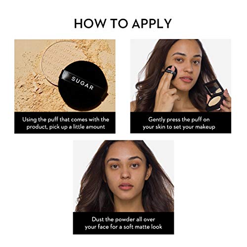 SUGAR Cosmetics - Powder Play - Banana Compact - For Colour Correction or to Mask Shine - Oil-Controlling, Smooth Application, Long Lasting - Image 6