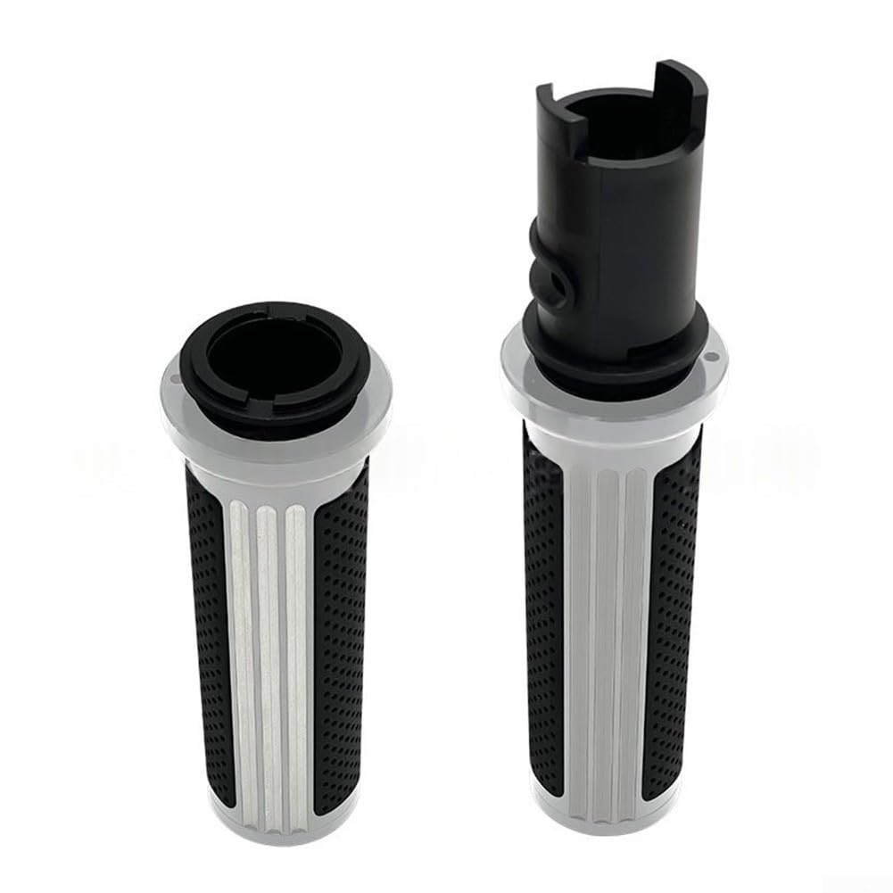 Puños personalizados para manillar de motocicleta Touring CVO121 para Road Glide para Street Glide, empuñaduras ergonómicas de aleación de goma antideslizantes, cromadas