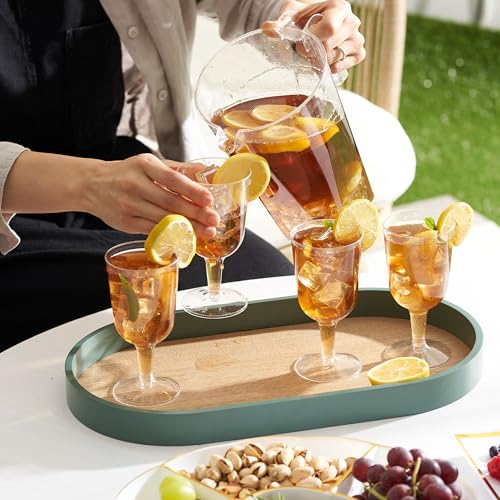 MATANA 12 Premium Plastic Wine Glasses (180ml) - Hard Plastic Wine Glass for Cocktails, Dessert, Wine Tasting - Reusable Wine Cups for Parties, Birthdays, Weddings, Christmas, BBQ - Image 6