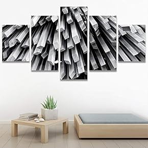 SIGNWIN 5 Panel Canvas Wall Art Modern Art...