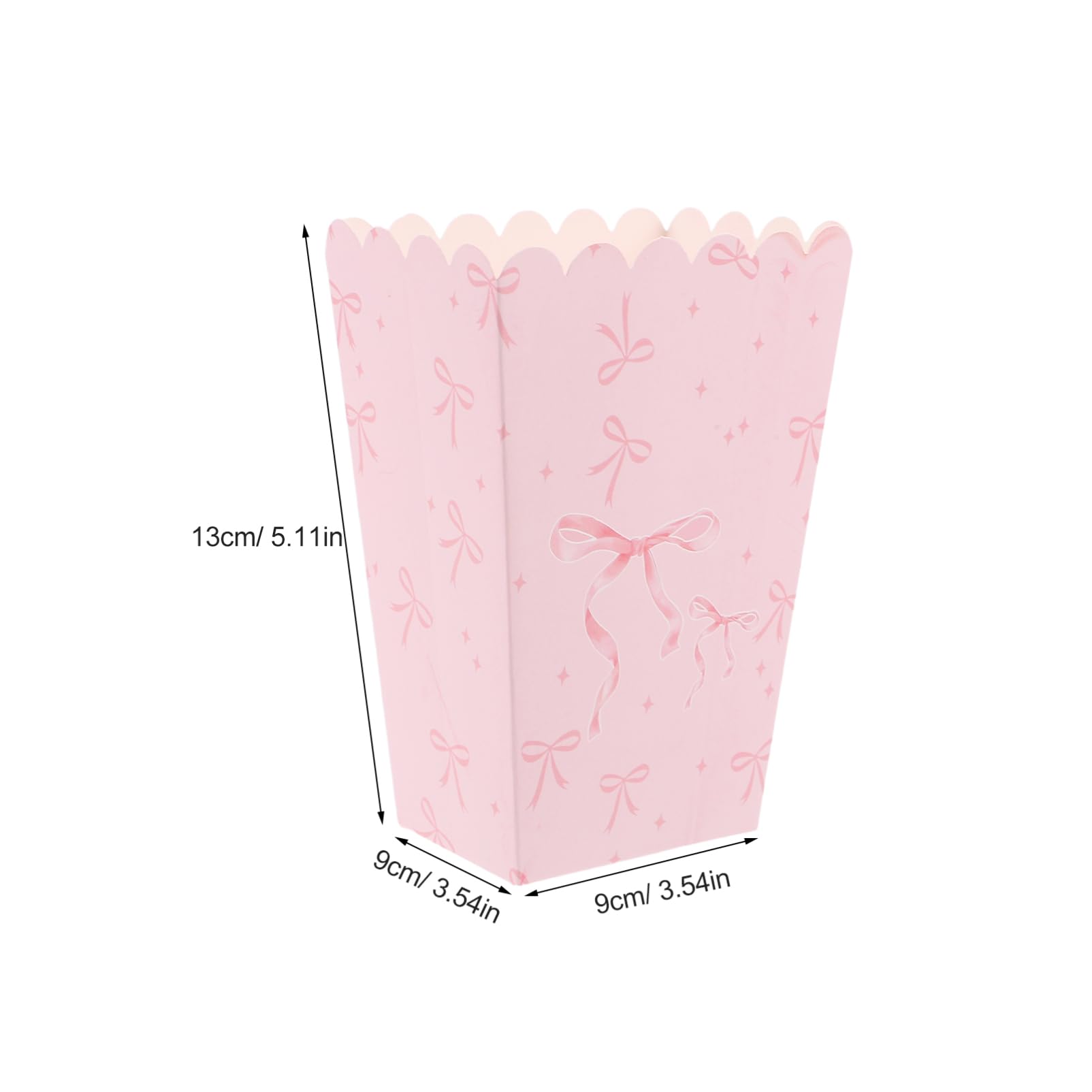 SUPVOX 20pcs Elegant Snack Containers for Birthday Wedding and Cinema Parties for Treats and Goodies