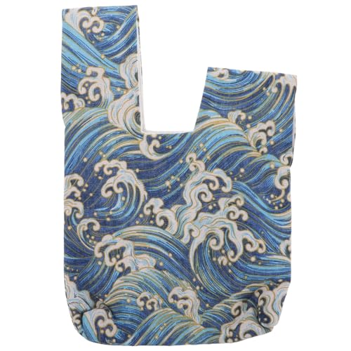 HORIALENCE Bolsa de Almacenamiento Portátil para Mujer de Algodón y Lino, Diseño Multifuncional Fácil de Limpiar, Bolso de Mano Elegante Adecuado para Teléfono y Cartera