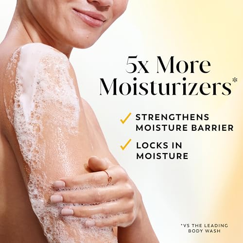Image of Olay Body Wash for Women, Ultra Moisture, 24 /7 Moisture Barrier Repair, Hydrating Formula for Visibly Healthy Soft Skin, Vitamin B3 & Hyaluronic Blend, All Skin Types, Vanilla Creme Scent, 22 fl oz