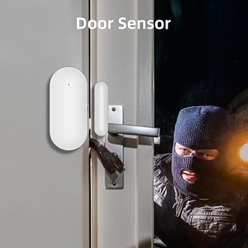 YBJ Alarm System for Home Security |16-Piece Kit Home Security System | Expandable | Easy Setup | Mobile App Control | 24/7 Professional Monitoring | Alexa and Google Assistant Compatible