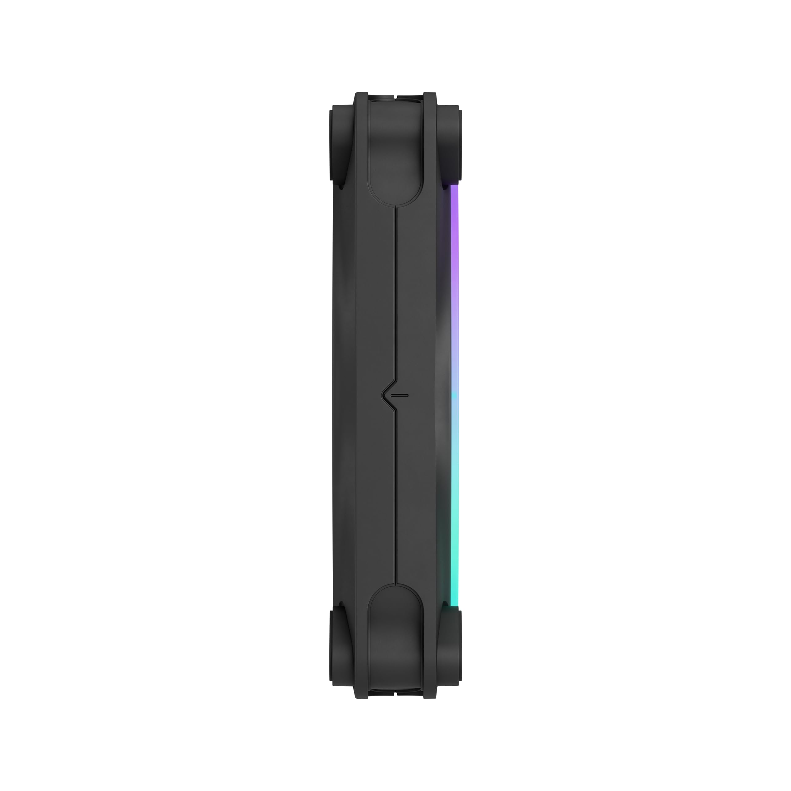 Fractal Design Momentum 12 RGB - Ventola silenziosa per case PC - 120 mm - ARGB Gen 2 - 16 LED - Pale in polimero a cristalli liquidi (LCP) - Nero