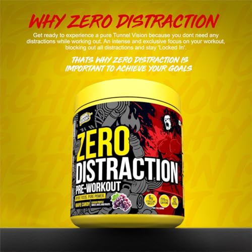 Image of Gayor Essentials Zero Distraction Pre Workout Powder | Laser Focus + Energy | 200mg Caffeine | 6g Citrulline Pump | No Creatine, No Crash (Sour Gummies,338g)