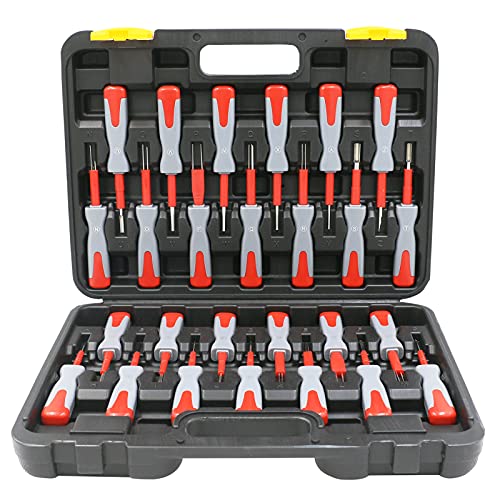 Buy Terminal Removal Tool Kit，For Replaces Universal Vehicle Wire Harness Pin Connector Release
