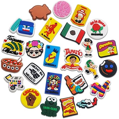 25PCS Moifom Mexican Shoe Charms for Clogs Cover
