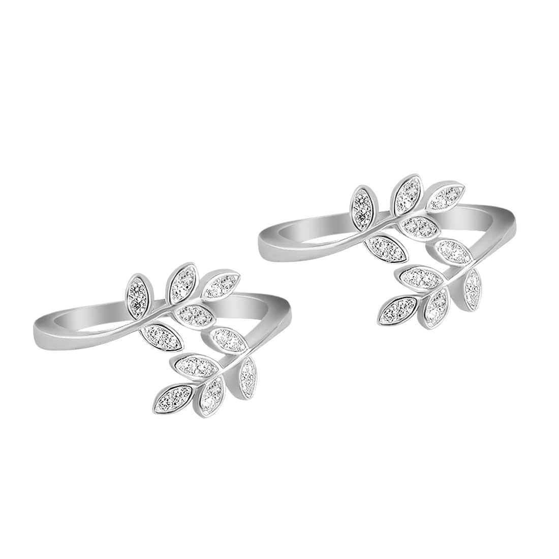 ZAVYA 925 Sterling Silver Cubic Zircon Rhodium Toe Ring Pair| Gift for women and girls| |With Certificate & 925 Stamp (B0C7KTFXRT) Amazon Price History, Amazon Price Tracker