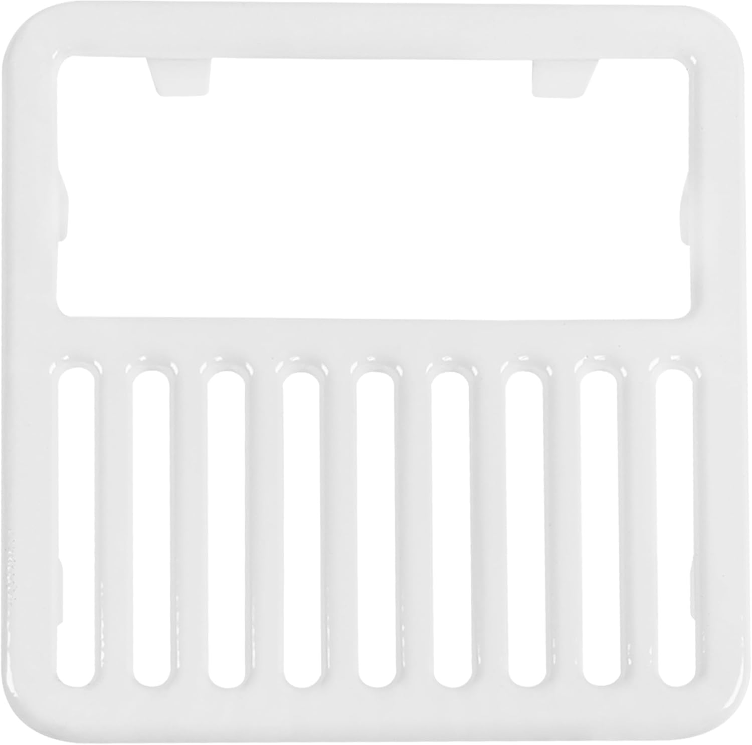 GSW Cast Iron Porcelain Floor Sink Top Grate with Ceramic Surface FS-TF, 9-⅜” x 9-⅜” x 1-¼” - Perfect for Restaurant, Bar, Buffet (Full Size)