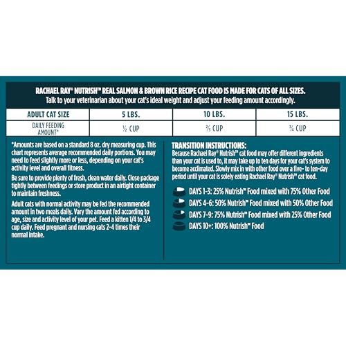 Nutrish Dry Cat Food, Salmon & Brown Rice Recipe, 14 lb. Bag (Rachael Ray) - image 9