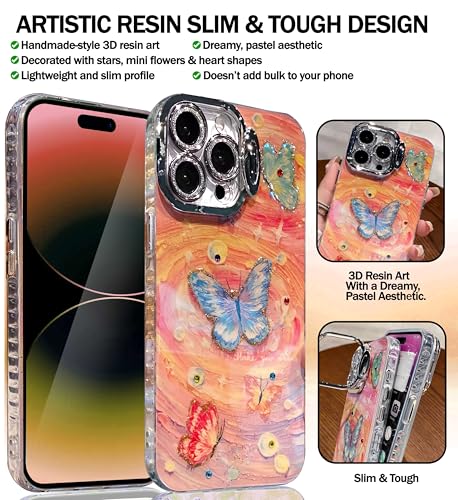 Coque iPhone 16 Pro Max Design05 robuste à paillettes durables - 2