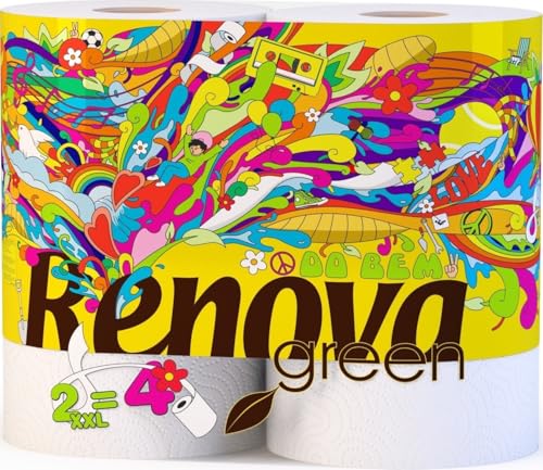Renova verde 100% carta riciclabile XXL asciugamano 2 pezzi