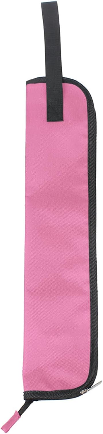 Drum Stick Hanging Bag Drumstick Storage Case Bag Percussion Stick Holder Mallets Bag Portable Handbag with Handle Portable Drumstick Case Hanging Bag, Black