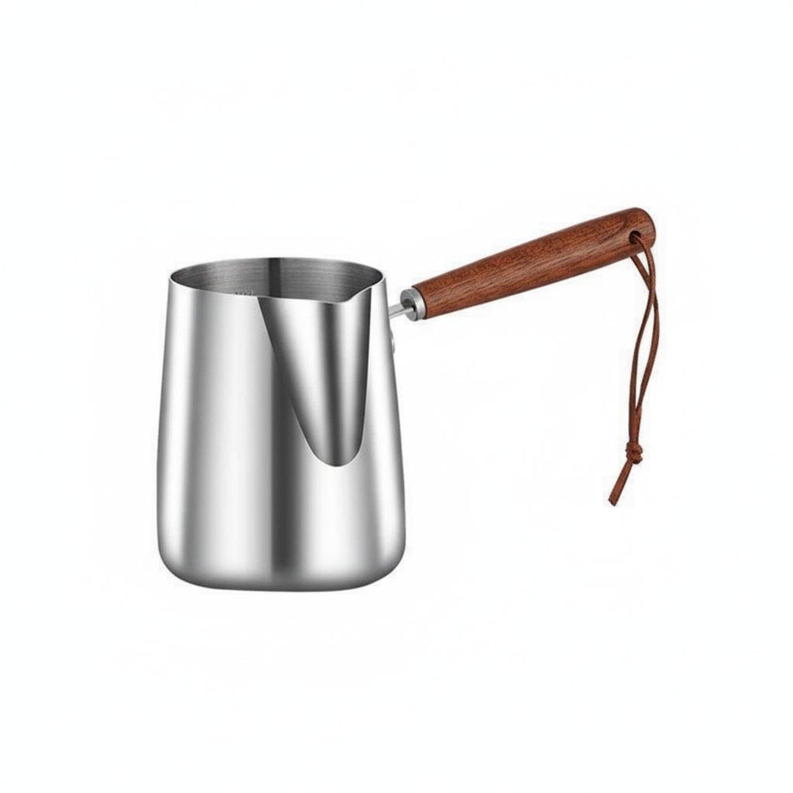 Espresso with Milk Art Pitcher Internal Measurement Markings Stainless Steel Milk Pot Versatile Mini Saucepan with Spout Steam Pitchers Milk Frother Cup â image 1