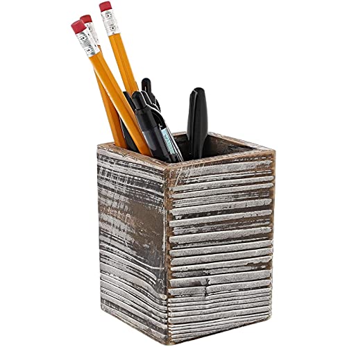 Paper Junkie Rustic Wood Pencil Holder (2 Pack) #TOP4