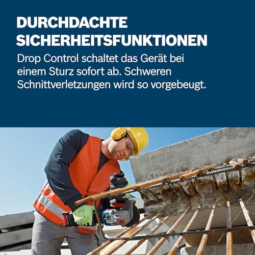 Bosch Professional 18V System Akku Winkelschleifer GWS 18V-10 (Scheiben-Ø: 125mm, inkl....