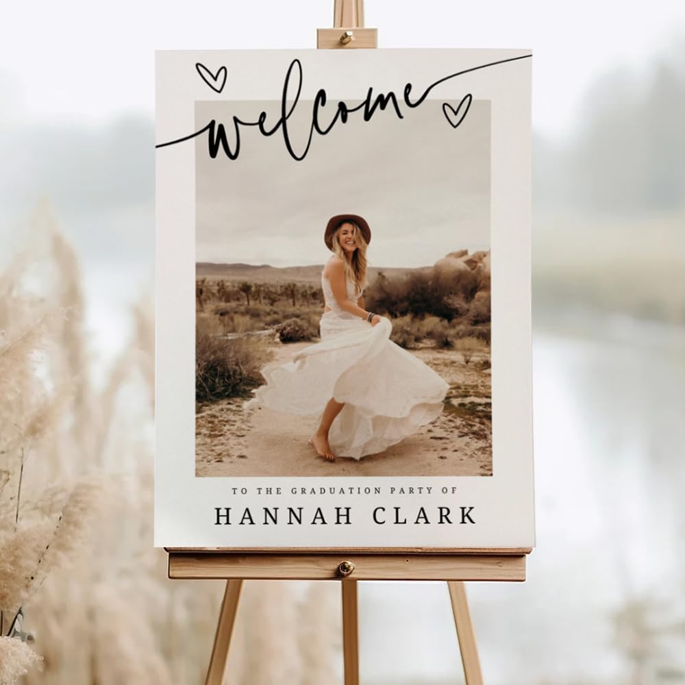 Amazon.com: Godashop Graduation with photo Welcome Sign, Graduation Poster,  Photo Graduation Poster, Graduation Decorations, Graduation Party Sign,  Graduation gift for daughter, sister, brother, best friend: Posters & Prints
