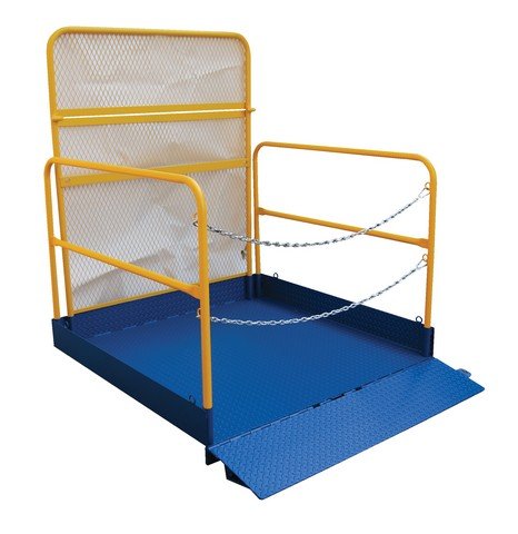 Fork Truck Loading Platform with Handrails